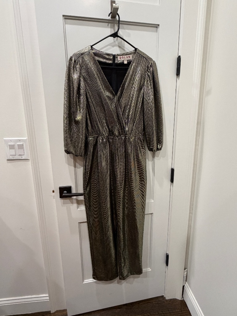 Anthropologie Dolan Metallic Jumpsuit - small
